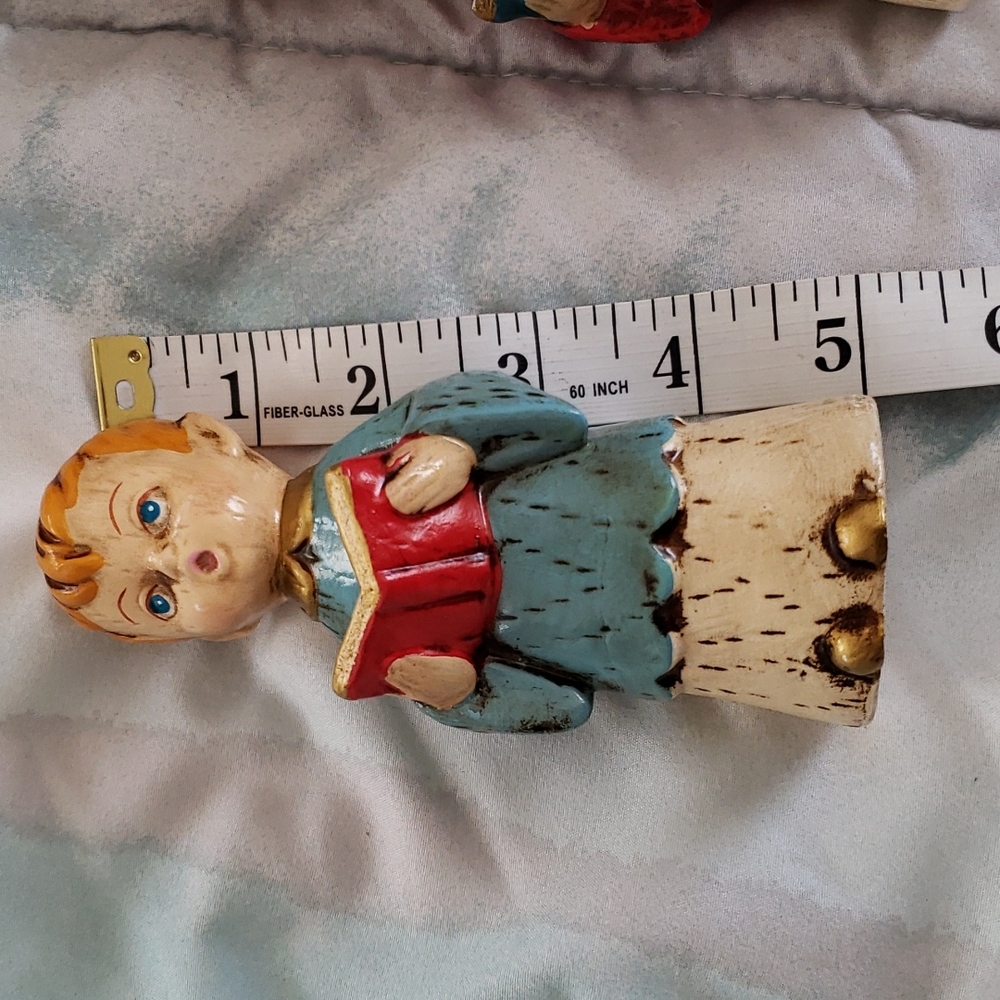 Vintage Choir Boys Christmas Holiday Decorations with Original Box - Picture 11 of 12